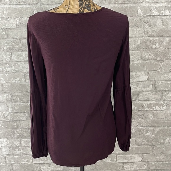 Sanctuary Burgundy Keyhole Tie Top - Picture 4 of 6